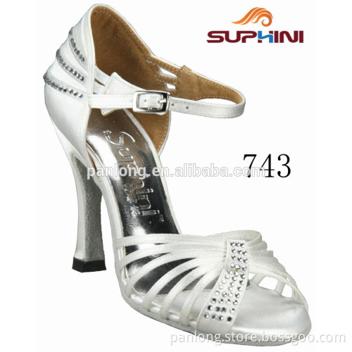 suphini rhinestones high heel latin dance shoes 743